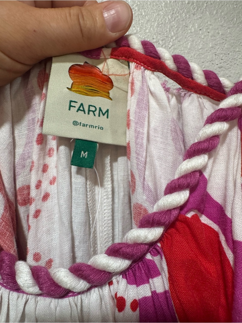 Farm Rio Anthropologie Medium Maia Linen Jumpsuit NWT Resort Wear Vacation - Picture 7 of 10